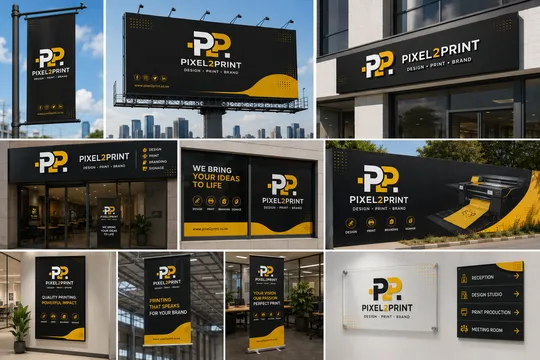 Signage & large format printing — Pixel2Print